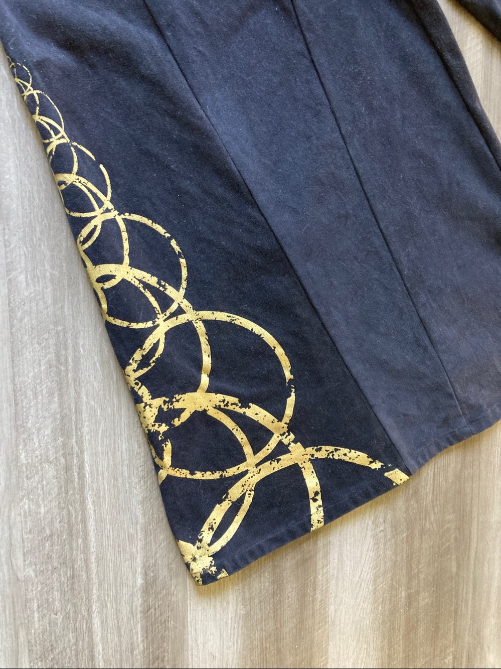 RARE Vintage Banyan Gallagher Wide Leg Yoga Pants Burning Man Unisex Baggy sz L - Picture 6 of 15